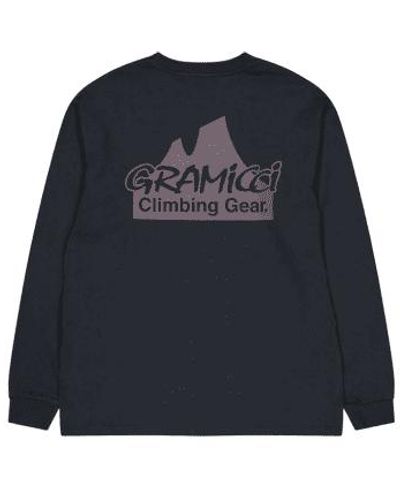 Gramicci Climbing Gear Long Sleeved T Shirt Vintage - Blu