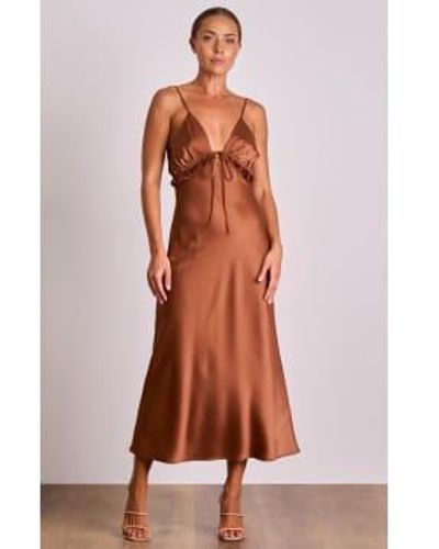 Pasduchas Mila Slip Midi Dress 12 - Brown