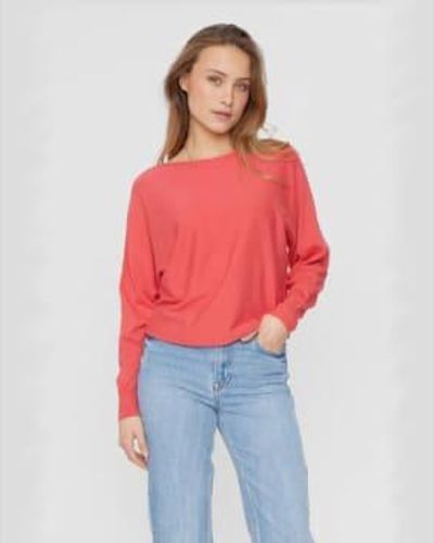 Numph Nudaya Pullover Teaberry - Rosso