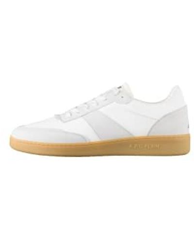 A.P.C. Plain Trainers Caramel-coloured Trainers In Faux Leather And Suede. 43 - White