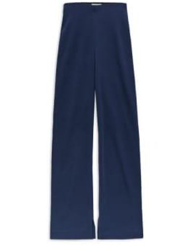 Yerse Pantalon à jambe large flui - Bleu