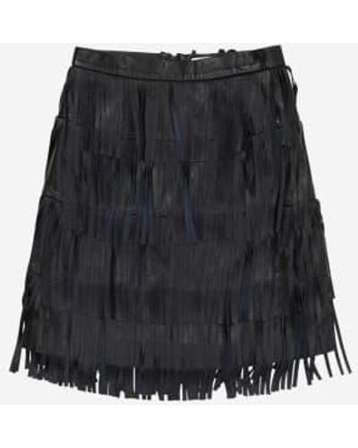 Munthe Cemi Skirt Leather - Black