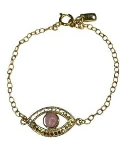 Anna Beck Pink Opal Evil Eye Bracelet - Metallic