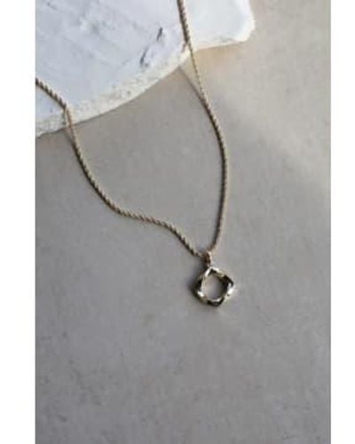 Tutti & Co X Escape Boutique Ne714g Chunky Drop Pendant Necklace - Gray