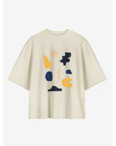 Bobo Choses T-shirt en carrés d'été - Blanc