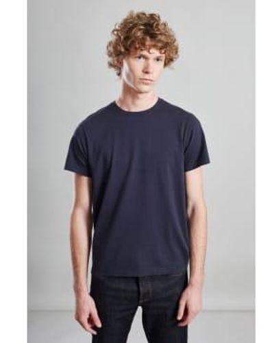 L'Exception Paris Navy Organic Cotton T Shirt Xs - Blue
