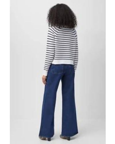 French Connection Lily Mozart Stripe Jumper - Blu