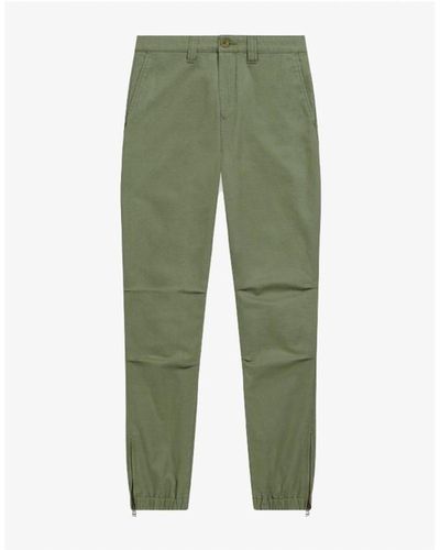 Belstaff Khaki Militaire Cuffed Pants - Verde