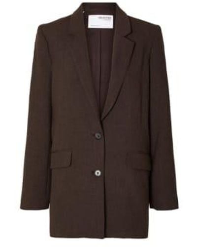 SELECTED Java Relaxed Blazer 38 - Brown
