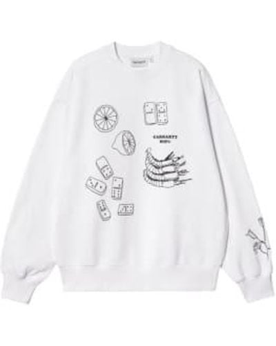 Carhartt Sweatshirt I033252 00a.xx - White