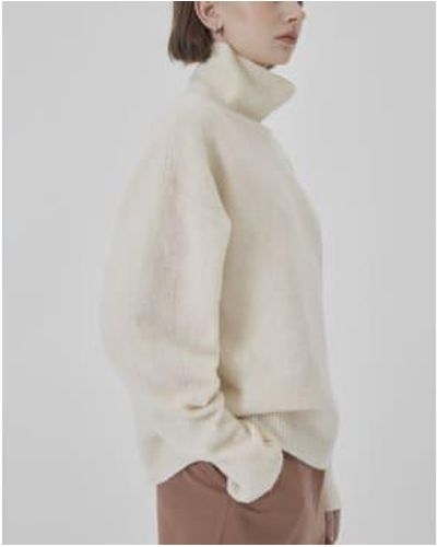 Diarte Bennett Cashmere Blend Sweater In Ivory - Neutro