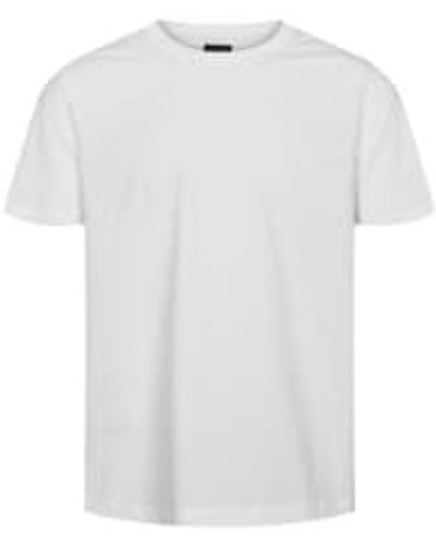 Sand Copenhagen T-shirt en coton mercerisé blanc