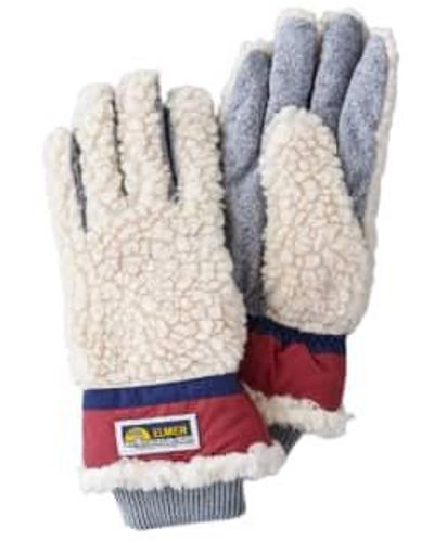 Elmer Gloves Elmer teddy handschuhe wolle stapel 5 beige wein 5 finger em353 - Mehrfarbig