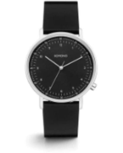 Komono Silver Lewis Wrist Watch - Nero