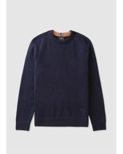 Paul Smith S Crew Neck Knit Sweatshirt - Blue