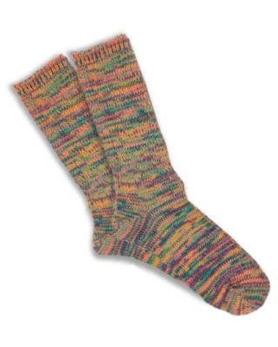 Anonymous Ism Anonymous-ism 5 Color Crew Mix Sock Os - Multicolor