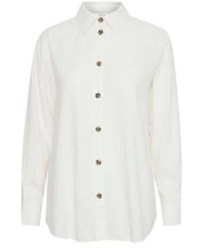 B.Young Falakka Ls Shirt Marshmallow 36 - White