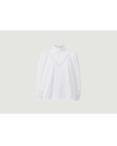 See By Chloé See By Chloe Organic Cotton Blouse Victorian Style - Bianco