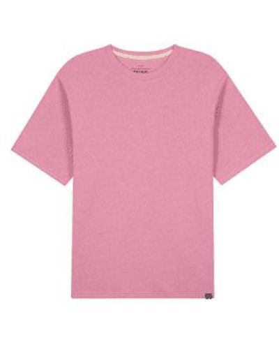 Kuyichi Camiseta lino liam soft - Rosa