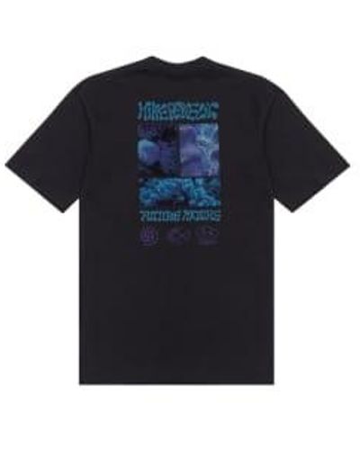 Hikerdelic Future nature ss t-shirt in schwarz - Blau