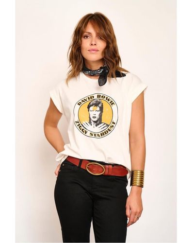 Mkt Studio Trey Bowie T-shirt en craie - Blanc