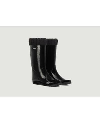 Aigle Eliosa Winter Rain Boots - Nero