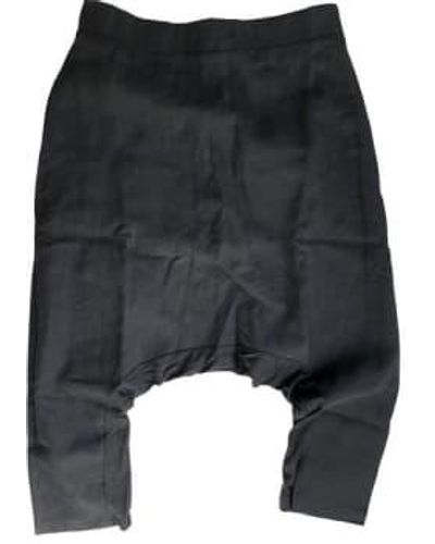 WDTS Back Pocket Trousers Linen Mix - Nero