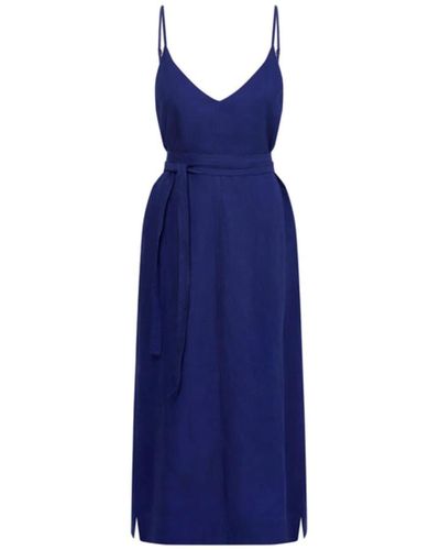 Navy Blue Slip Dress for Women - Up to 55% off | Lyst