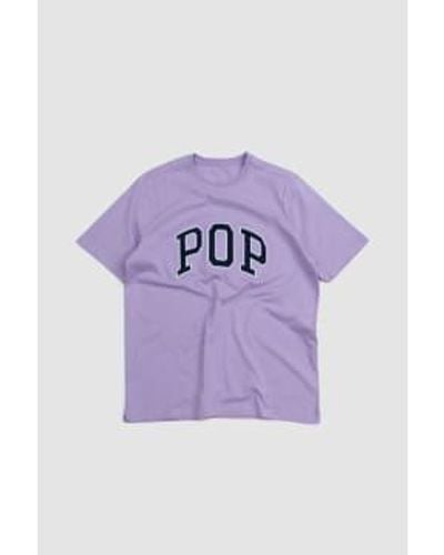 Pop Trading Co. Pop arch logo camiseta - Morado