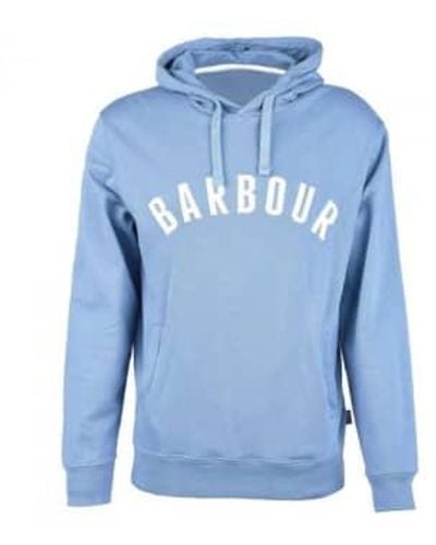 Barbour Action hoodie force blau