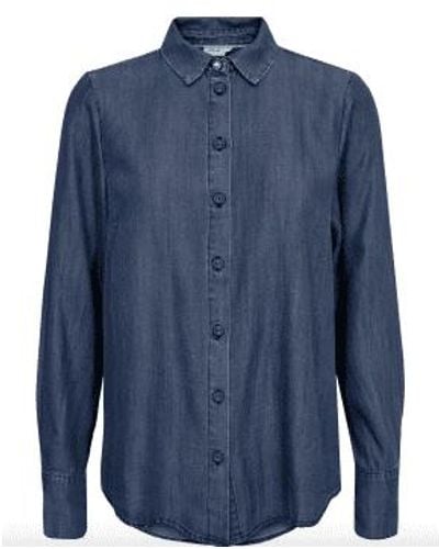 Numph Nupileaski Shirt Dark Denim 34 - Blue