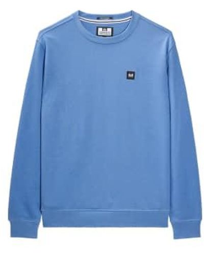 Weekend Offender Ferrer Crew-neck Sweatshirt - Blue