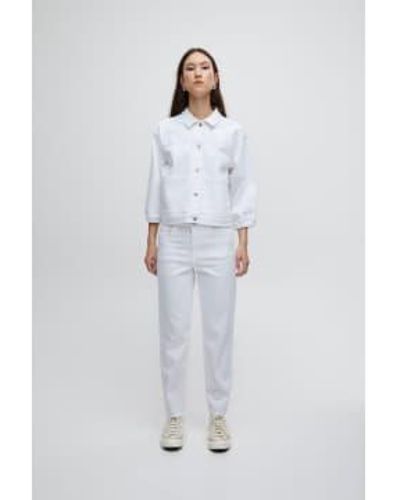 Ichi Ziggy raven jeans-bright -2018315 - Blanc