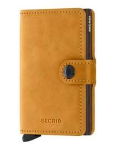 Secrid Mini Wallet Vintage Ochre One Size - Orange