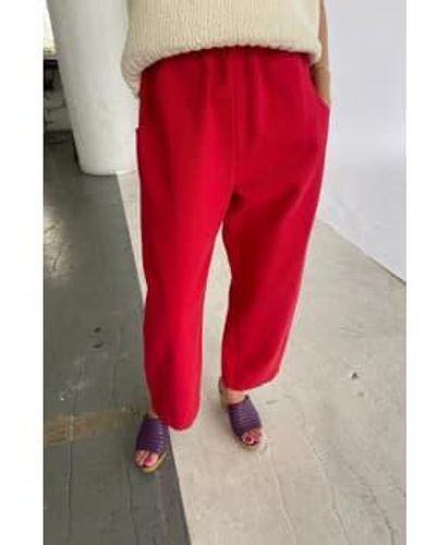 LE BON SHOPPE Arc Crayon Pants - Rosso