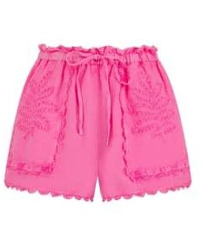 Pranella Pantalones cortos izzie rosa neón