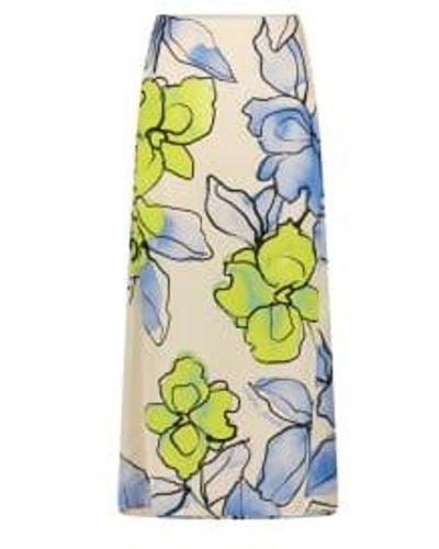 FABIENNE CHAPOT Falda recta con estampado floral laurie - Blanco