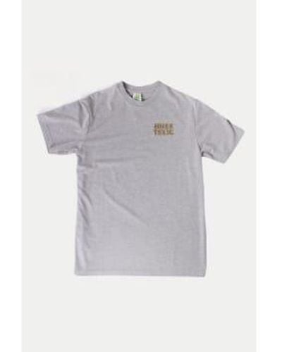 Hikerdelic Camiseta tronco margas grises