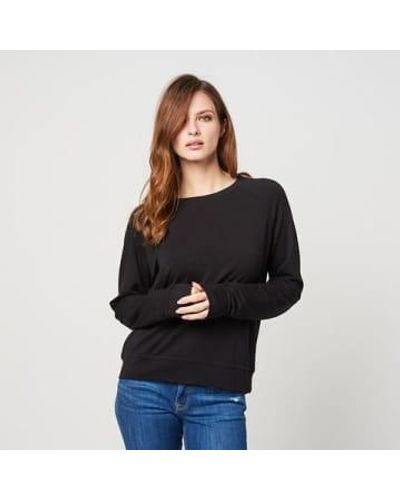 Stripe & Stare Sweatshirt S/10 - Black
