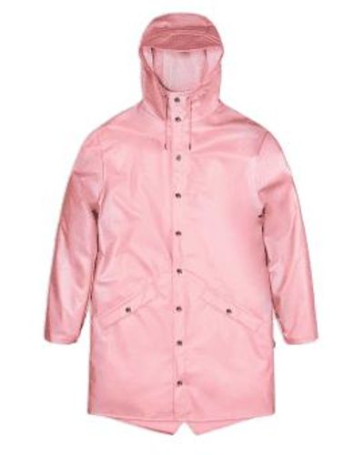Rains Long Jacket S - Pink
