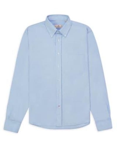 Burrows and Hare Burrows And Hare Oxford Button Down Shirt - Blu