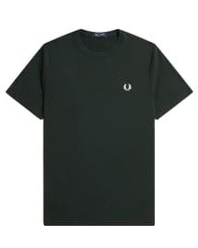 Fred Perry Crew Neck T-shirt Night / Snow White M - Black
