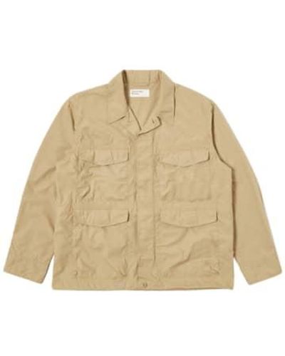 Universal Works Parachute Field Jacket In Recycled Poly Tech - Neutro