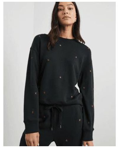 Rails Ramona Sweatshirt Star Embroidery - Black