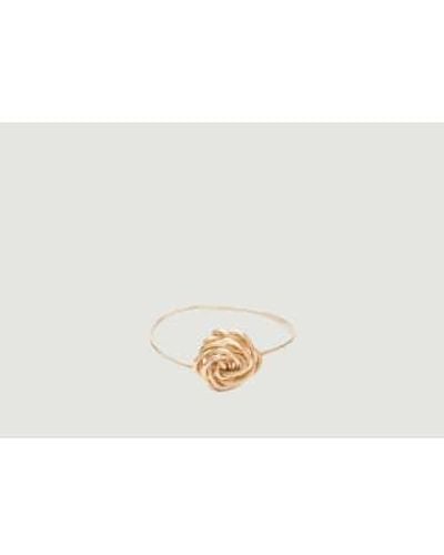 YAY Twisted Flower Ring S - White