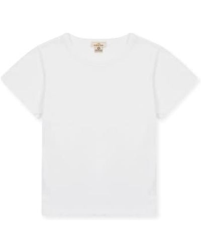 Burrows and Hare Camiseta blanca - Blanco