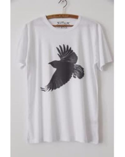 WINDOW DRESSING THE SOUL Camiseta camiseta cuervo blanco - Gris