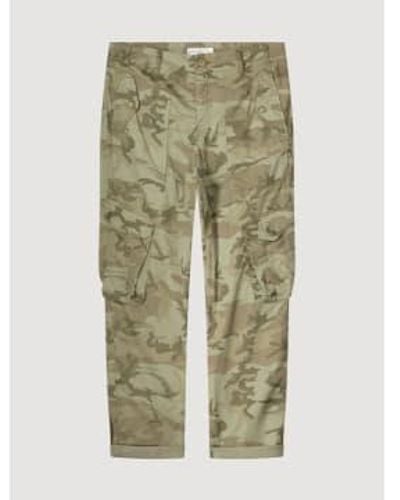 Summum Camouflage Cargo Trousers Lentil Uk 10 - Green