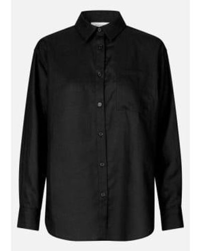 Rosemunde Camisa lino - Negro