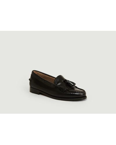 G.H. Bass & Co. Gh Bass And Co Black Weejuns Esther Kiltie Loafers - Nero